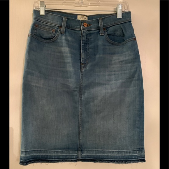 J. Crew Jean Skirt - Picture 1 of 3